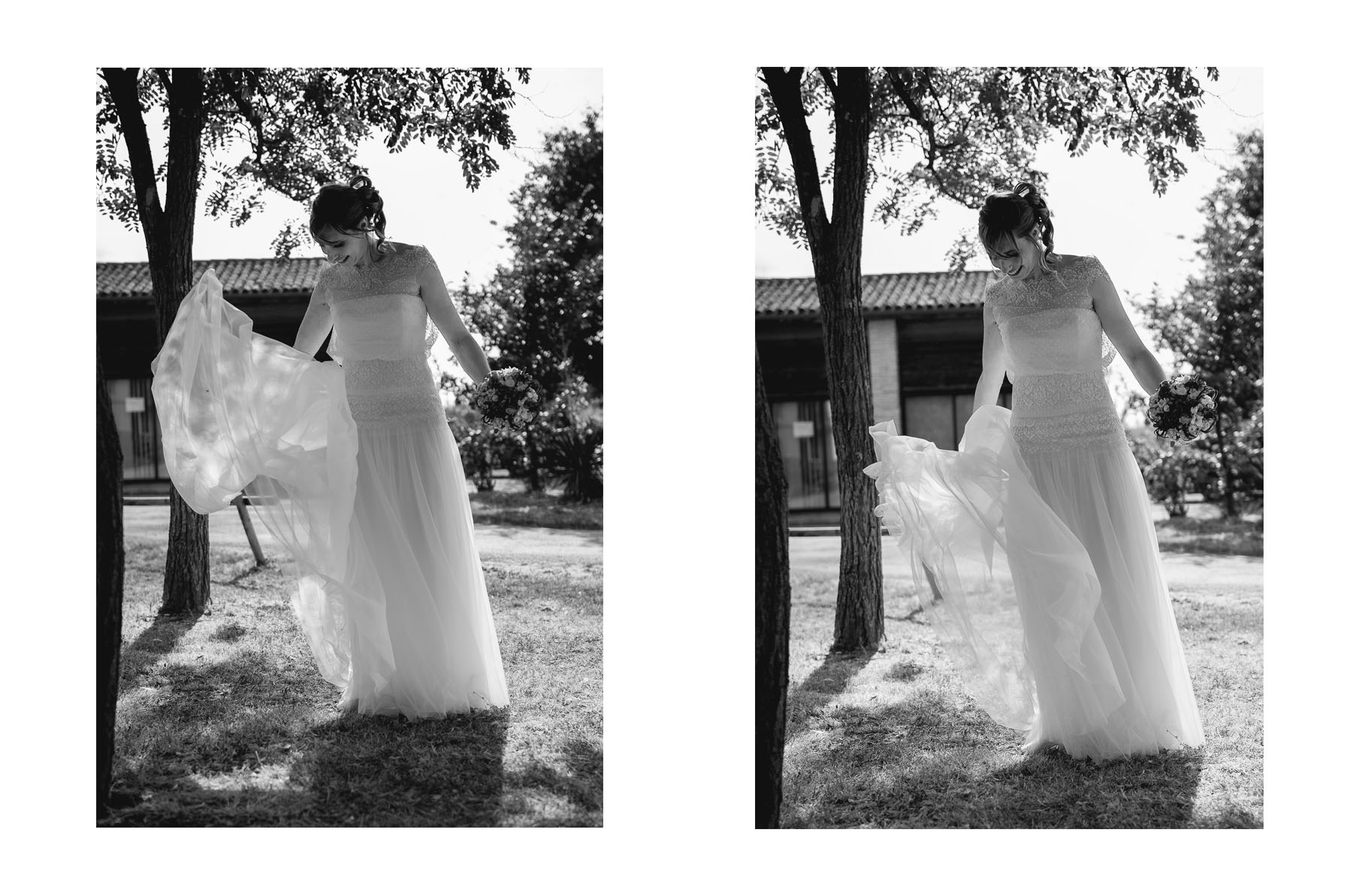 images de mariage, cérémonie civile en noir et blanc à Toulouse, haute garonne